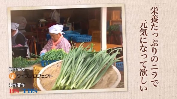 栄養たっぷりのニラで元気になって欲しい